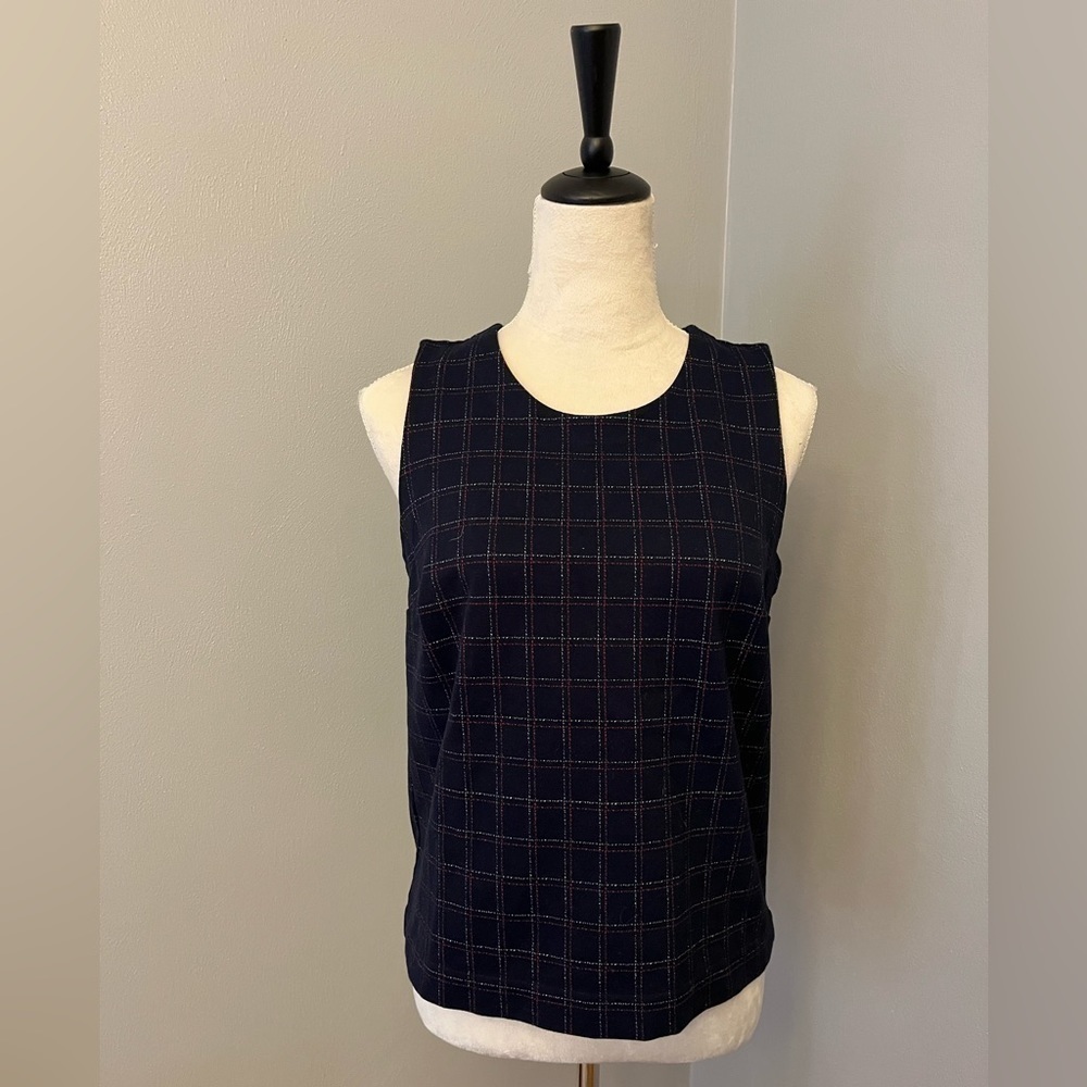 Banana Republic Sleeveless Plaid Blouse - Size Medium